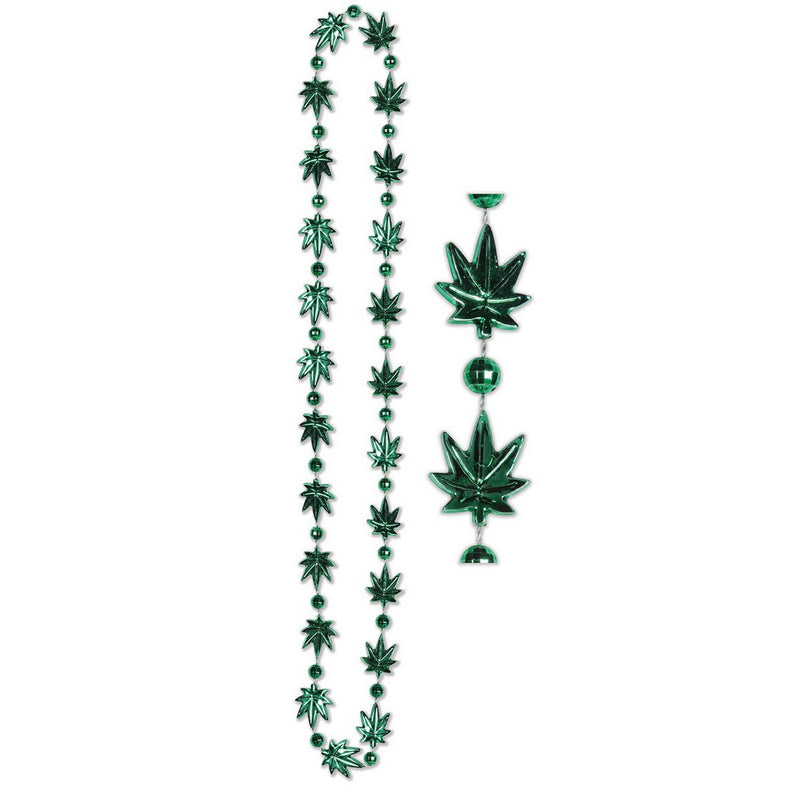 Weed Beads – 33" – (2/Card) by Beistle for 420 Novelty Beads