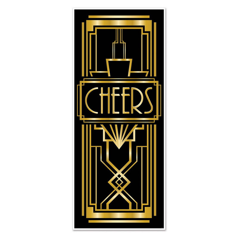 Great 20's Door Cover – 6' x 30" – (1/Pkg) by Beistle Door Covers
