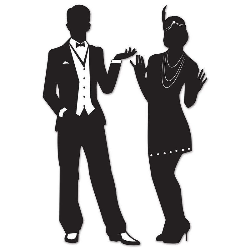 Great 20's Silhouettes – 36¾" & 37" – (2/Pkg) by Beistle