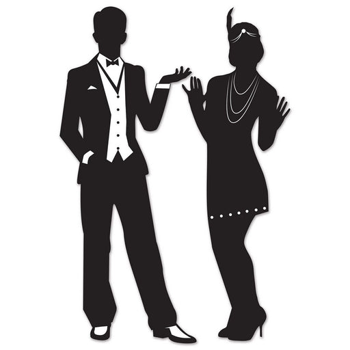 Great 20's Silhouettes – 36¾" & 37" – (2/Pkg) by Beistle