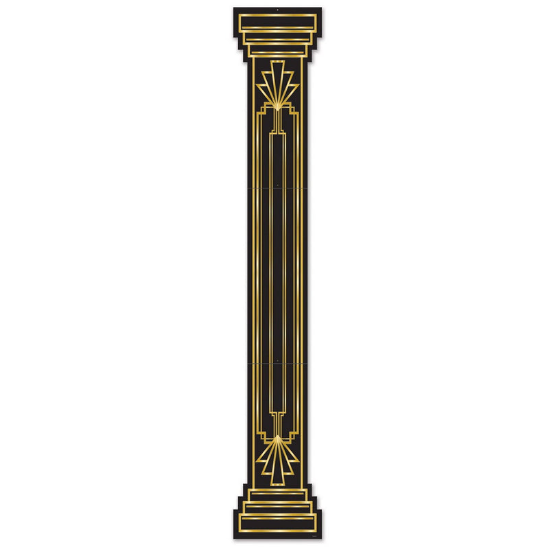 Jtd Great 20's Column Pull-Down Cutout – 6' – (1/Pkg) by Beistle Printed One Side