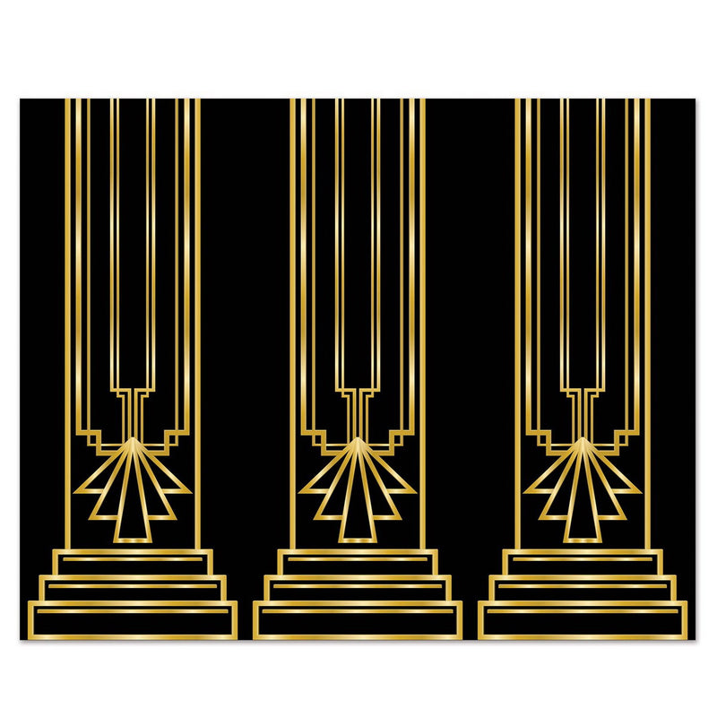 Great 20's Backdrop – 4' x 30' – (1/Pkg) by Beistle Backdrops