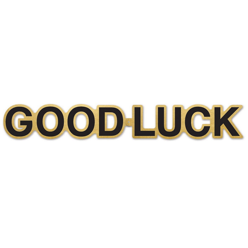 Foil Good Luck Streamer – 5" x 35" – (1/Pkg) by Beistle for General occasion Jointed Streamers