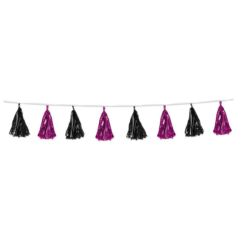 Metallic Tassel Garland – 9¾" x 8' – (1/Pkg) by Beistle for Bachelorette Tassel Garlands