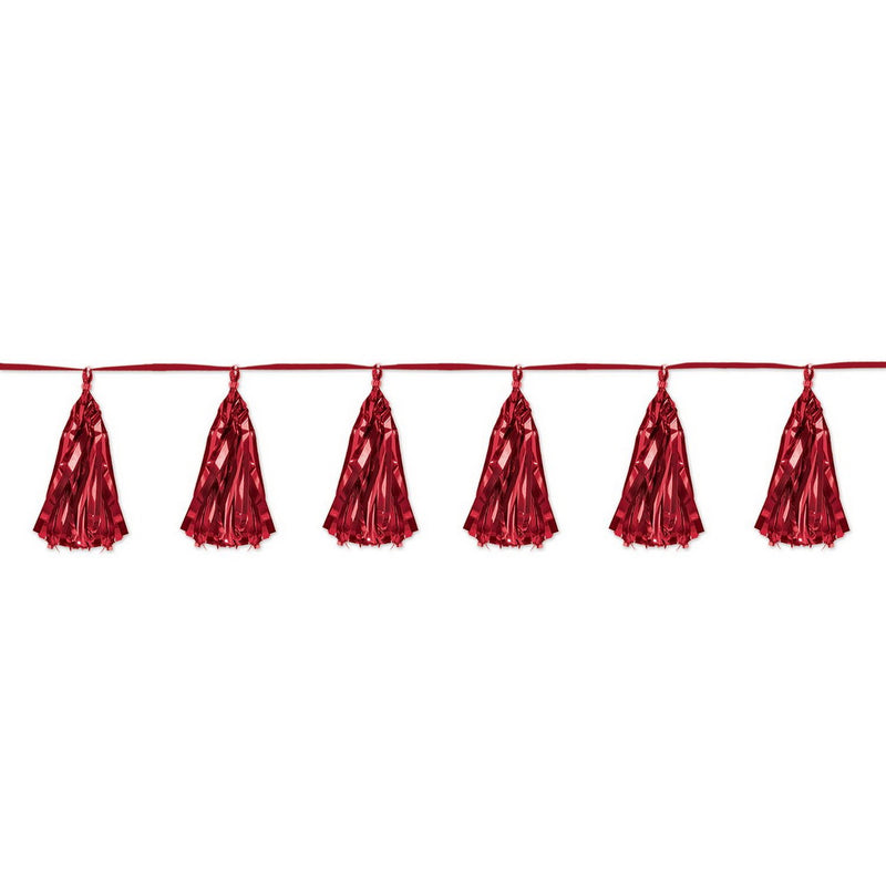 Metallic Tassel Garland – 9¾" x 8' – (1/Pkg) by Beistle for General occasion Tassel Garlands