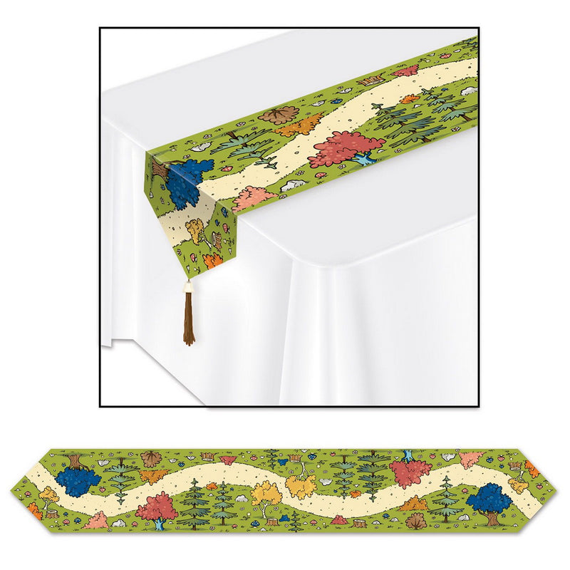 Printed Woodland Friends Table Runner – 11" x 6' – (1/Pkg) by Beistle Table Runners - Printed