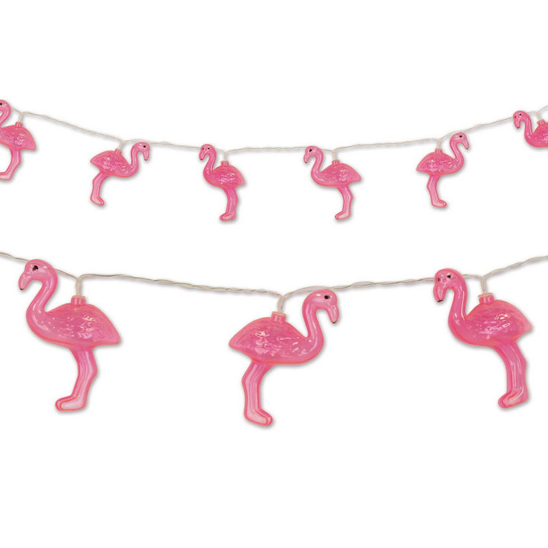 Flamingo String Lights – 6' – (1/Pkg) by Beistle for Luau Light Up
