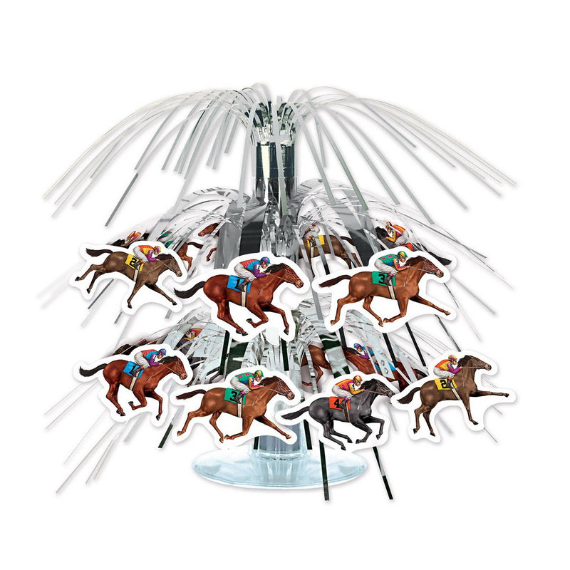 Horse Racing Mini Cascade Centerpiece – 7½" – (1/Pkg) by Beistle for Derby Day Icon Cascades