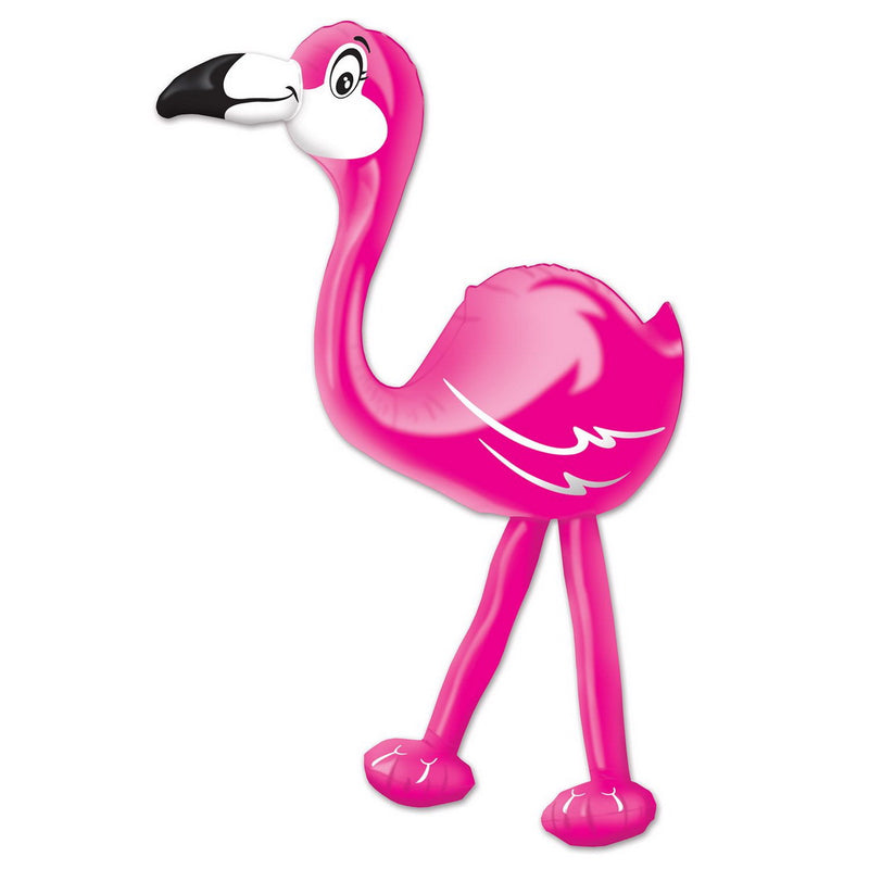 Inflatable Flamingo – 24" – (1/Pkg) by Beistle for Luau Inflatables