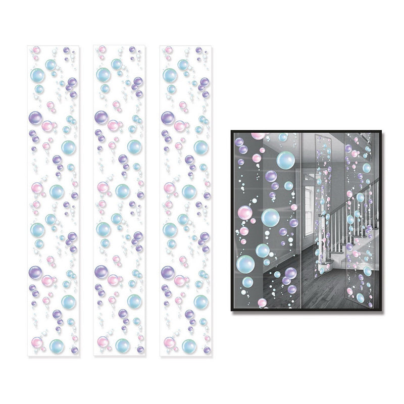 Bubble Party Panels – 12" x 6' – (3/Pkg) by Beistle for Under The Sea