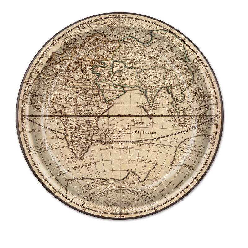 Around The World Plates – 9" – (8/Pkg) by Beistle Plates-Dinner
