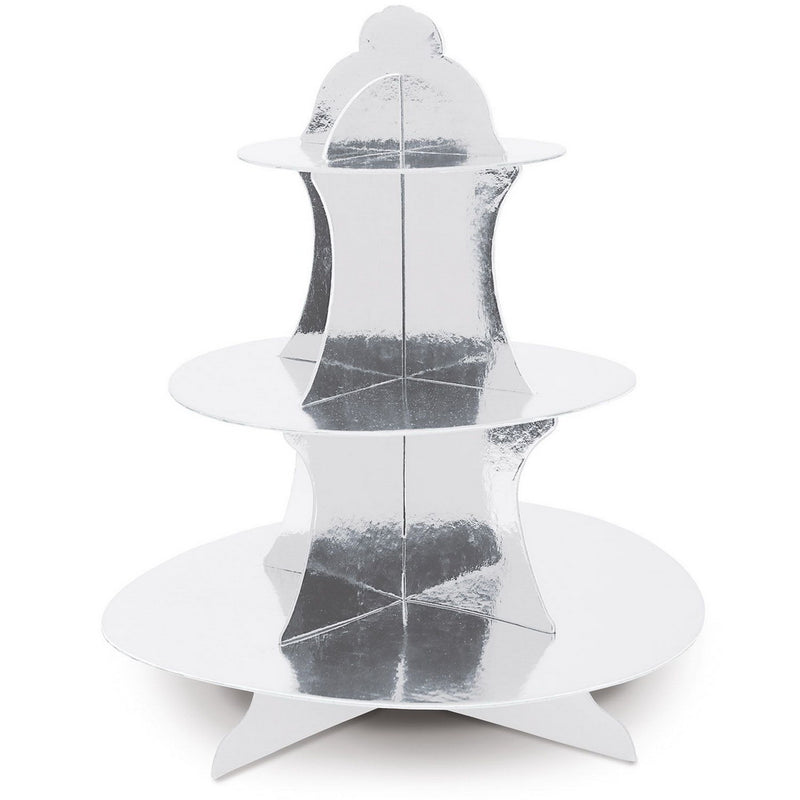 Metallic Cupcake Stand – 13½" – (1/Pkg) by Beistle for General occasion Cake/Cupcake Stands