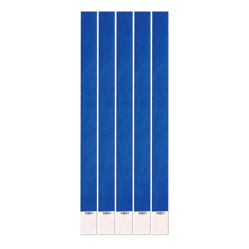Tyvek Wristbands – ¾" x 10" – (100/Pkg) by Beistle for General occasion