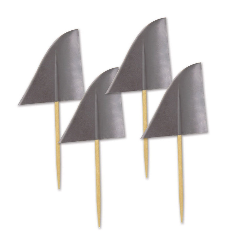 Shark Fin Picks – 2½" – (50/Pkg) by Beistle Food Picks