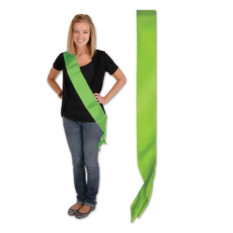 Satin Sash – 33" x 4" – (1/Pkg) by Beistle for General occasion Sashes