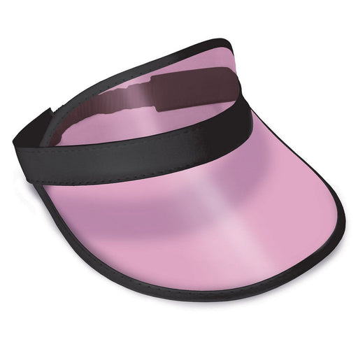 Clear Cerise Plastic Dealer's Visor by Beistle for Casino Visors