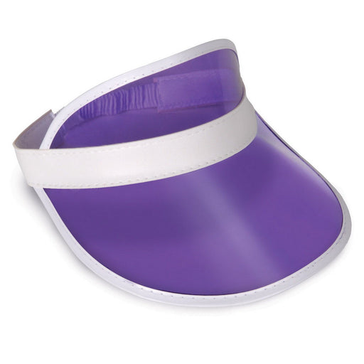 Clear Purple Plastic Dealer's Visor by Beistle for Casino Visors