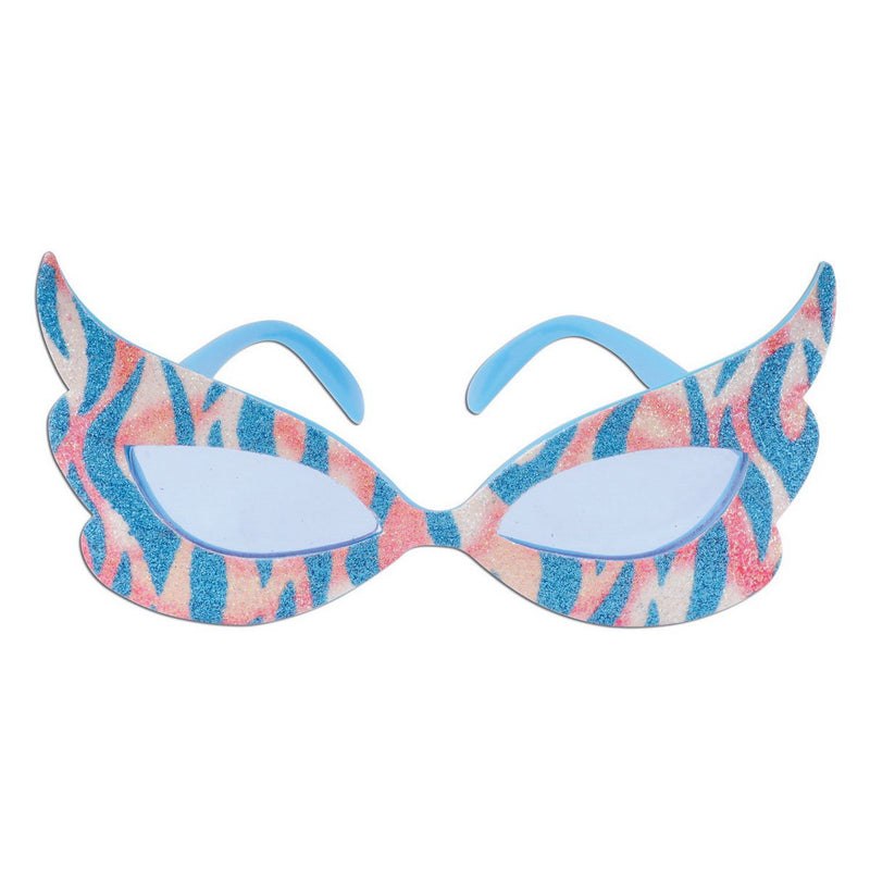 Glittered Rock & Roll Diva Fanci-Frames – (1/Card) by Beistle for 50's and Rock & Roll Novelty Glasses