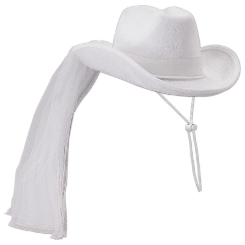 Western Bride's Hat – (1/Card) by Beistle for Wedding Fabric