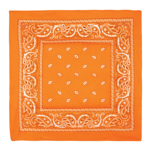 Orange Bandana – 22" x 22" – (1/Pkg) by Beistle for Spirit Colors Bandanas