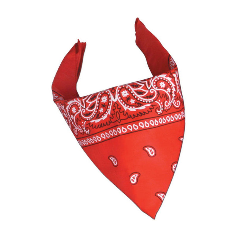 Red Bandana – 22" x 22" by Beistle for Spirit Colors Bandanas