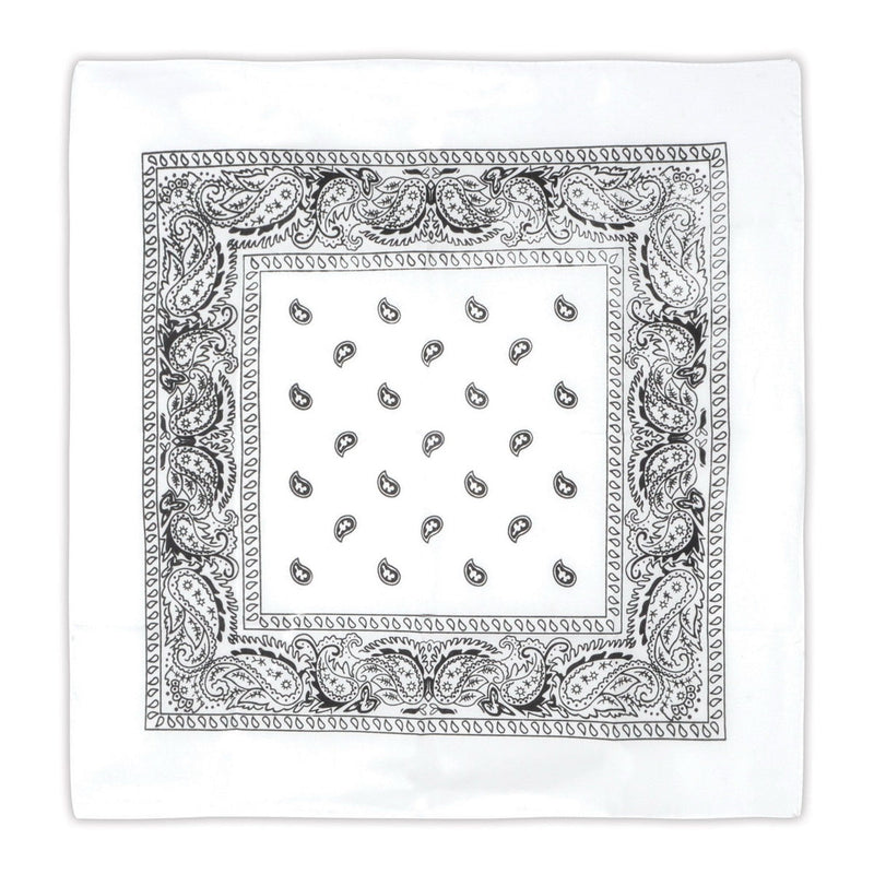 White Bandana – 22" x 22" – (1/Pkg) by Beistle for Spirit Colors Bandanas