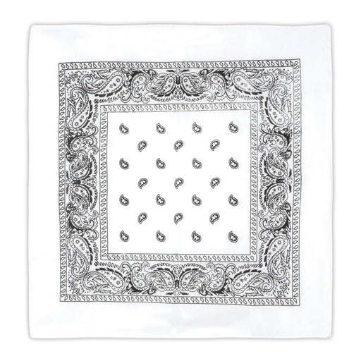 White Bandana – 22" x 22" – (1/Pkg) by Beistle for Spirit Colors Bandanas
