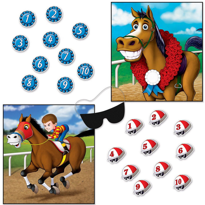 Horse Racing Party Games – 19" x 17½" – (2/Pkg) by Beistle for Derby Day