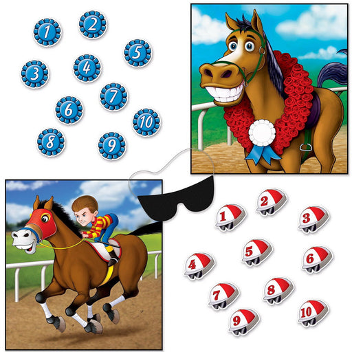 Horse Racing Party Games – 19" x 17½" – (2/Pkg) by Beistle for Derby Day