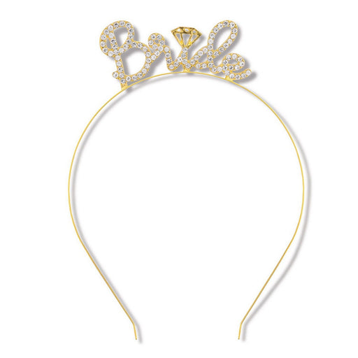 Rhinestone Bride Headband – (1/Pkg) by Beistle for Bachelorette Boppers and Headbands