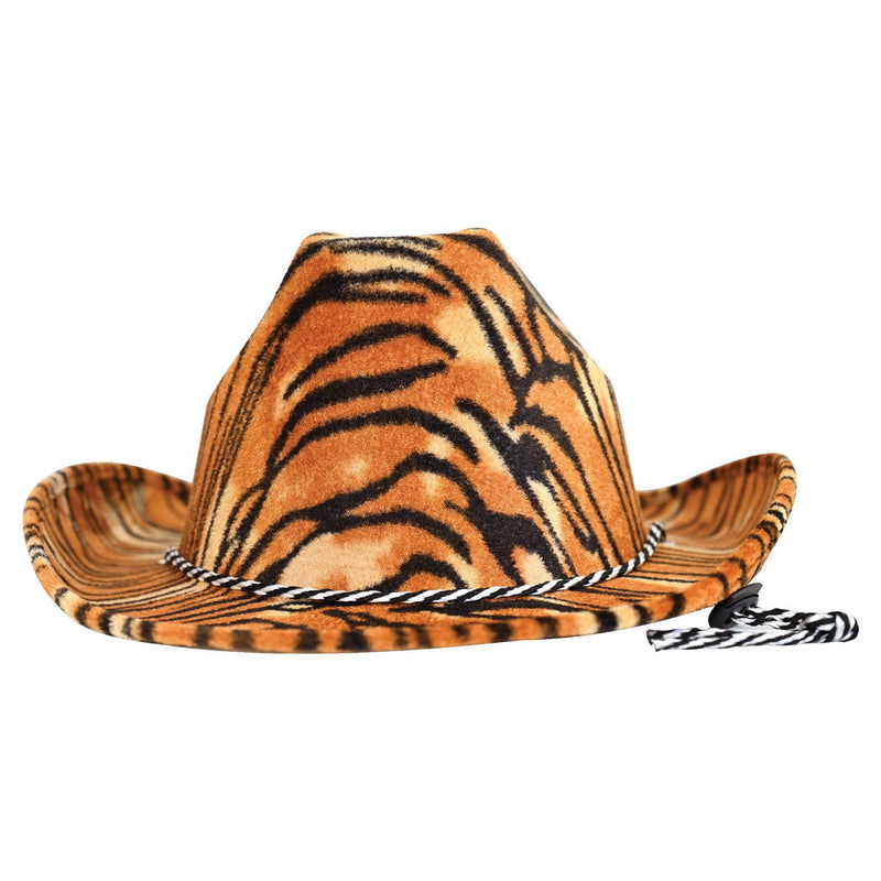 Tiger Print Cowboy Hat by Beistle for Western Fabric