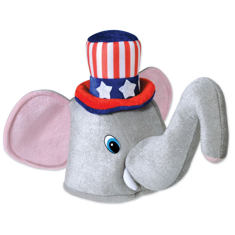 Plush Patriotic Elephant Hat – (1/Card) by Beistle
