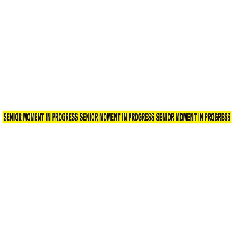 Senior Moment In Progress Party Tape – 3" x 20' – (1/Card) by Beistle for Over-The-Hill Poly