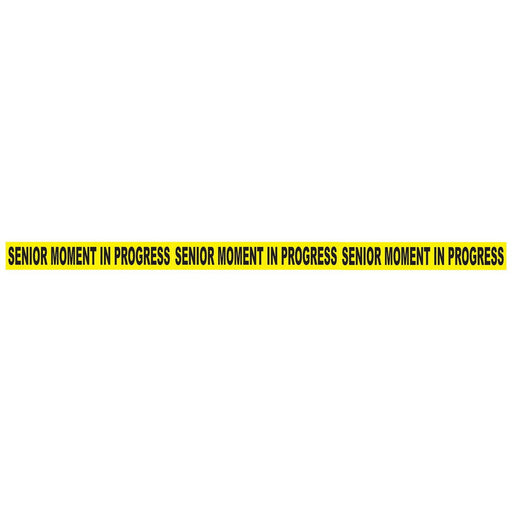 Senior Moment In Progress Party Tape – 3" x 20' – (1/Card) by Beistle for Over-The-Hill Poly