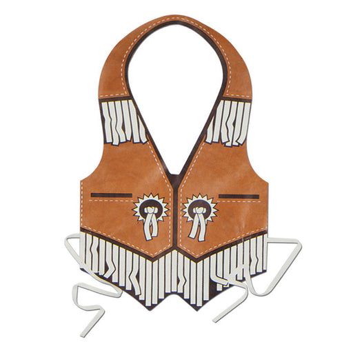 Pkgd Plastic Western Vest – (1/Pkg) by Beistle Vests