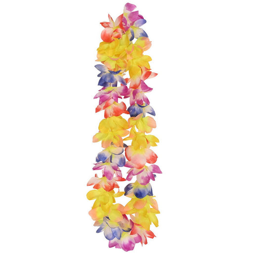 Sunrise Hawaiian Lei – 40" – (1/Card) by Beistle for Luau Silk 'N Petal Leis