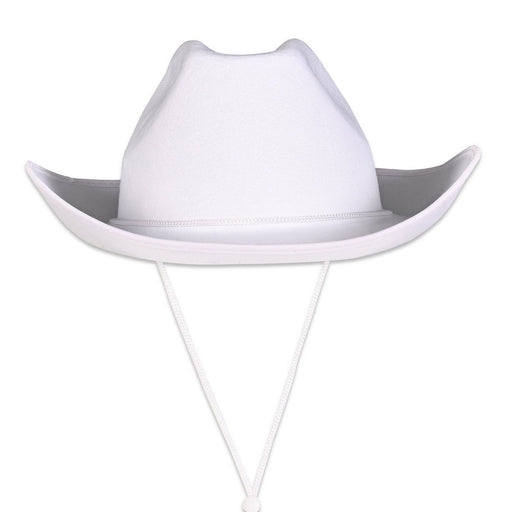 White Felt Cowboy Hat by Beistle for Western