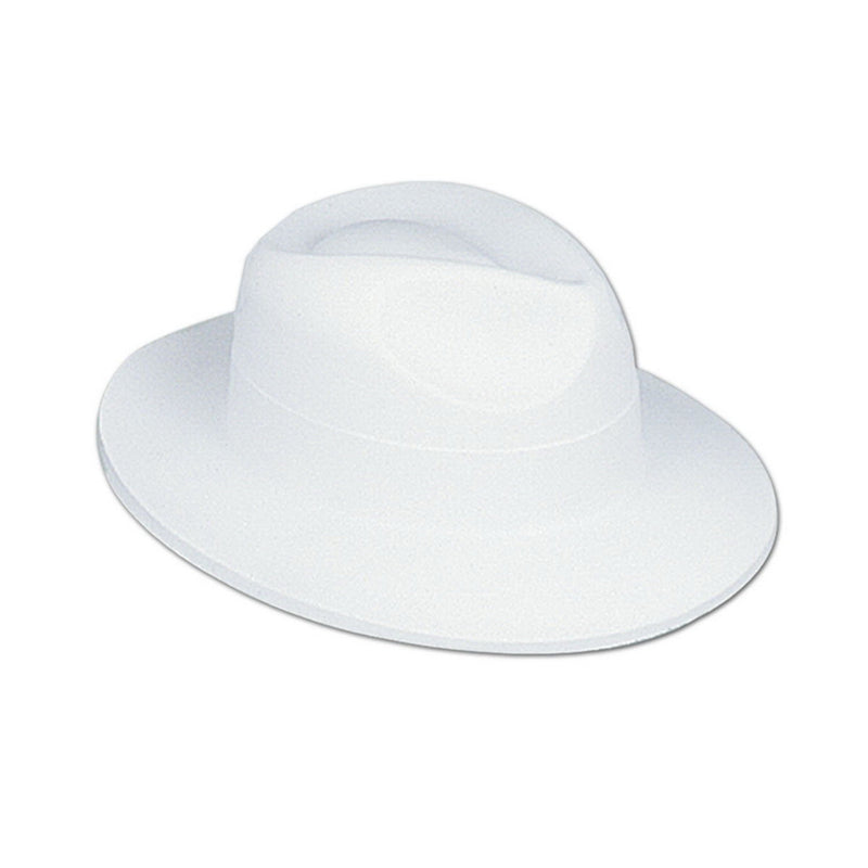 White Velour Fedora by Beistle for 20's