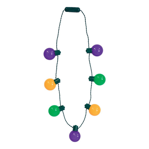 Light-Up Oversized Mardi Gras Necklace – 35" – (1/Pkg) by Beistle Novelty Beads