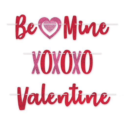 Valentine Streamer Set – 5"–6¾" x 12' – (1/Pkg) by Beistle for Valentines Streamers