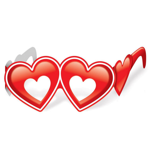 Heart Eyeglasses – (12/Pkg) by Beistle for Valentines