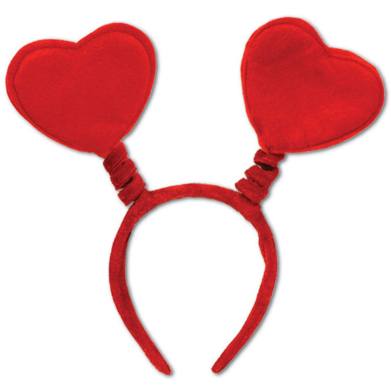 Heart Boppers – (1/Card) by Beistle for Valentines Boppers and Headbands
