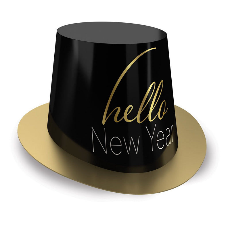 Hello New Year Hi-Hat by Beistle for New Years Foil