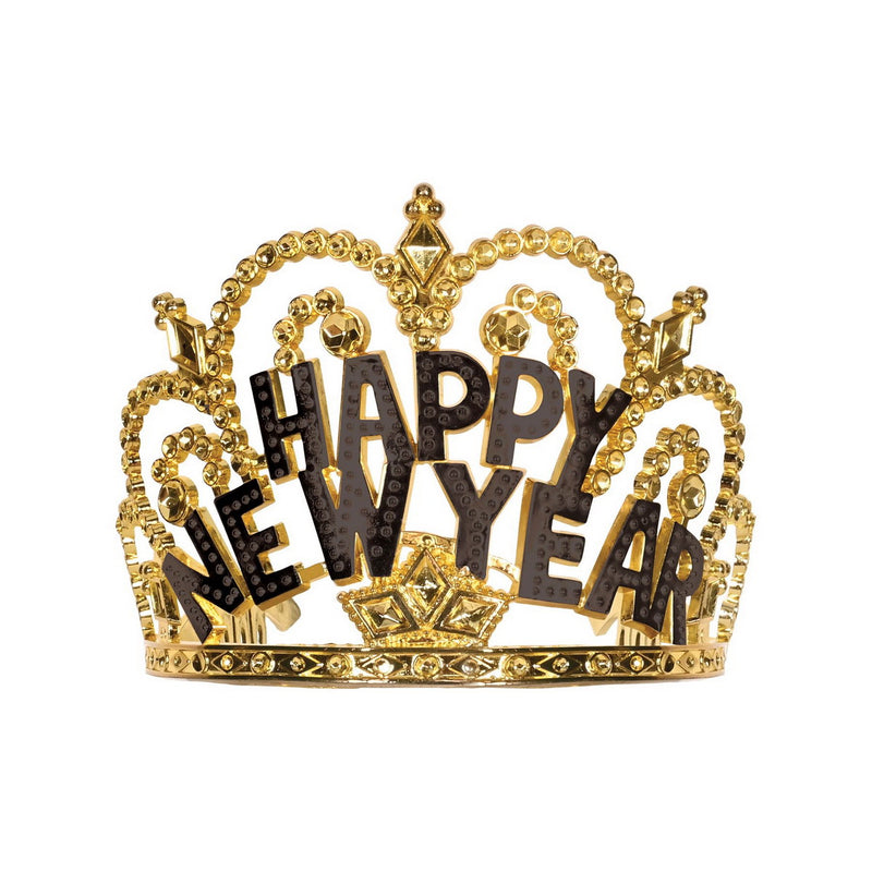 Plastic Happy New Year Tiara – (1/Pkg) by Beistle for New Years