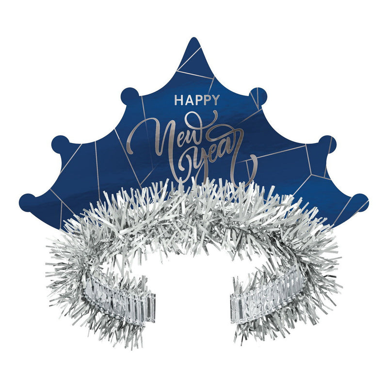 Midnight Blue New Year Tiara by Beistle for New Years Fringed