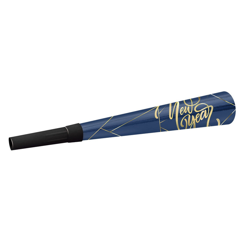 Midnight Blue New Year Horns – 9" by Beistle for New Years Foil Horns