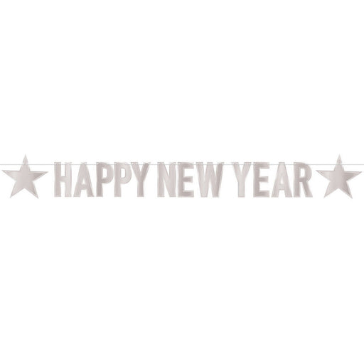 Foil Happy New Year Streamer – 8½" x 7' – (1/Pkg) by Beistle for New Years Streamers