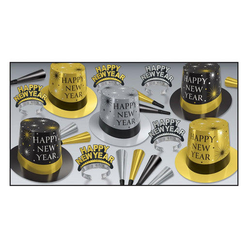 The Silver & Gold Asst for 10 by Beistle for New Years 10 Person Assortments