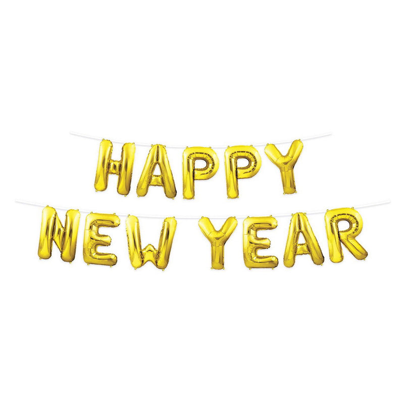 Happy New Year Balloon Streamer – 14¼" x 12' – (1/Pkg) by Beistle for New Years Balloon Streamers