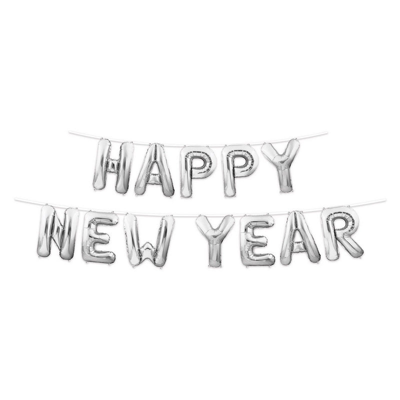 Happy New Year Balloon Streamer – 14¼" x 12' – (1/Pkg) by Beistle for New Years Balloon Streamers